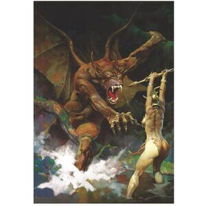 Beauty And The Beast By Frank Frazetta Blacklight Poster 165